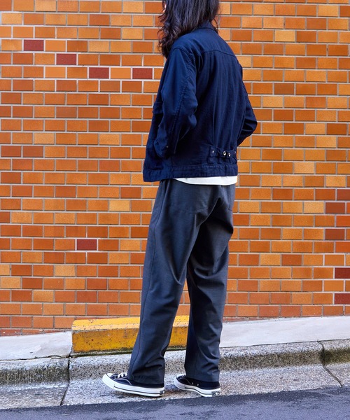 WILD LIFE TAILOR Adam et Rope'（ワイルドテーラーアダムエロペ　）の「【WILD LIFE TAILOR】ライトウーステッド ベイカーパンツ（その他パンツ・メンズ・ネイビー/チャコールグレー・L/M）」の10枚目の写真