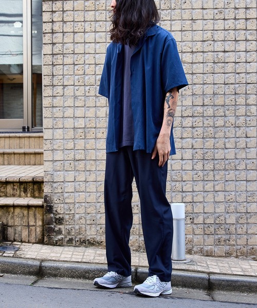 WILD LIFE TAILOR Adam et Rope'（ワイルドテーラーアダムエロペ　）の「【WILD LIFE TAILOR】ライトウーステッド ベイカーパンツ（その他パンツ・メンズ・ネイビー/チャコールグレー・L/M）」の6枚目の写真