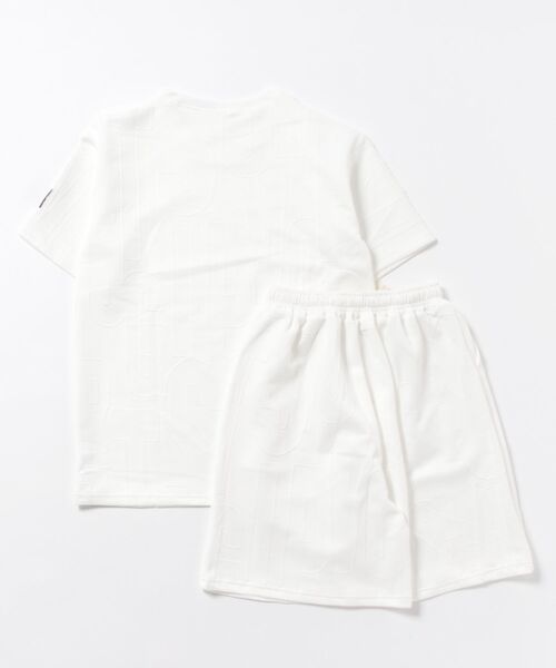 NEW GENTLEMAN(ニュージェントルマン)の「【2点SET】ブレディーロゴジャガード セットアップ T&ショーツ(Tシャツ/カットソー・メンズ・ベージュ/ホワイト/ブラック・M/L/XL)」の5枚目の写真