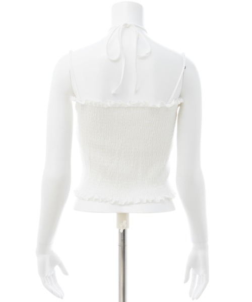 INGNI（イング）の「シャーリングチューブトップス（キャミソール・レディース・ブラック/オフホワイト/ホワイト系・M）」の15枚目の写真