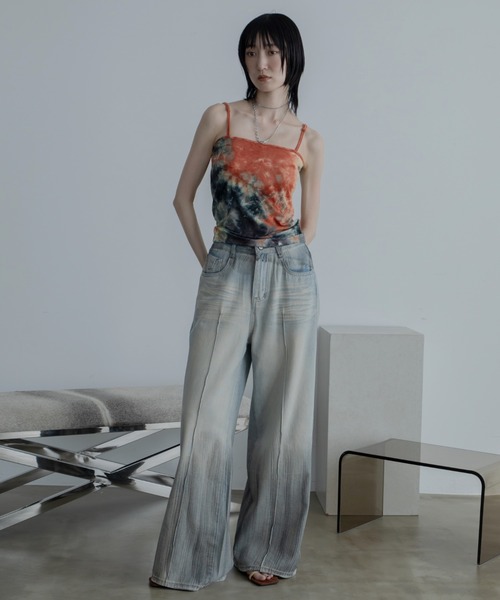 タイダイ柄カップ付きキャミソール（キャミソール）｜VACANCY