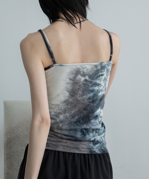 VACANCY（ヴァカンシー）の「タイダイ柄カップ付きキャミソール（キャミソール・レディース・オレンジ/ネイビー/ベージュ/パープル・FREE）」の10枚目の写真