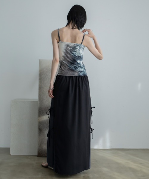 VACANCY（ヴァカンシー）の「タイダイ柄カップ付きキャミソール（キャミソール・レディース・オレンジ/ネイビー/ベージュ/パープル・FREE）」の6枚目の写真