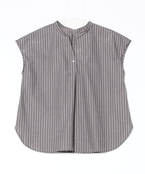 【新品】12Twelve Agendaブラウス ラメストライプフレンチスリーブ ラメストライプフレンチスリーブブラウス（シャツ/ブラウス