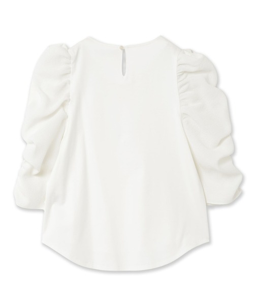 Audie a Muses(オーディアミューズ)の「異素材ボリュームスリーブカットソー(Tシャツ/カットソー・レディース・ブラック/オフホワイト・38/42)」の16枚目の写真