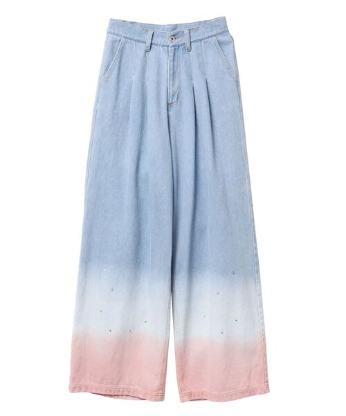 CALNAMUR（カルナムール）の「グラデーションデニムパンツ（デニムパンツ・レディース・ライトブルー/グレー・SMALL/MEDIUM）」の3枚目の写真