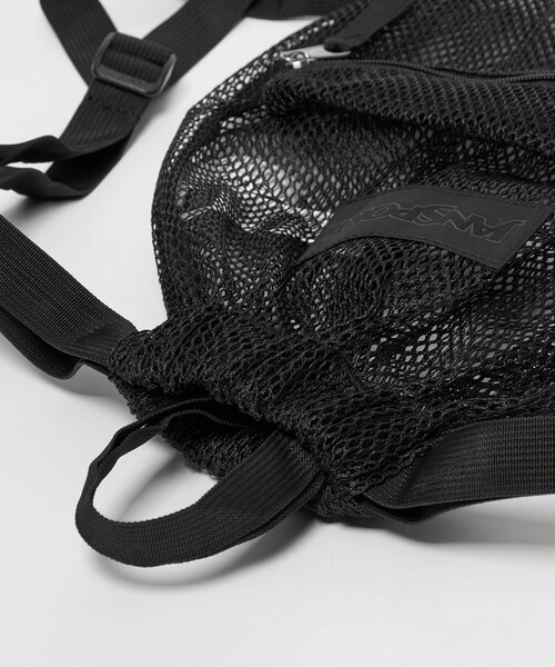 JANSPORT（ジャンスポーツ）の「【別注】＜JANSPORT＞メッシュ ドロスト リュック -2WAY-（バックパック/リュック・レディース・ブラック・FREE）」の3枚目の写真