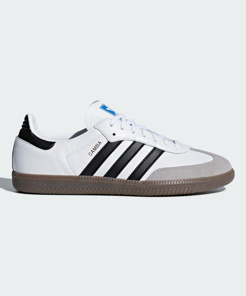 adidas(アディダス)の「▲adidas/アディダス SAMBA OG スニーカー ガムソール(スニーカー・メンズ・ブラック系/ブラック/ホワイト・24.5/23/28)」の1枚目の写真