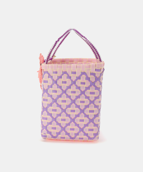 MERCEDES SALAZAR(メルセデスサラザール)の「【MERCEDES SALAZAR/メルセデス サラザール】 MINI BAG+CHARM:バッグ(かごバッグ・レディース・ピンク・FREE)」の2枚目の写真