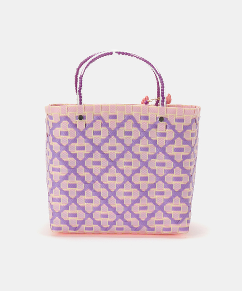 MERCEDES SALAZAR(メルセデスサラザール)の「【MERCEDES SALAZAR/メルセデス サラザール】 MINI BAG+CHARM:バッグ(かごバッグ・レディース・ピンク・FREE)」の3枚目の写真