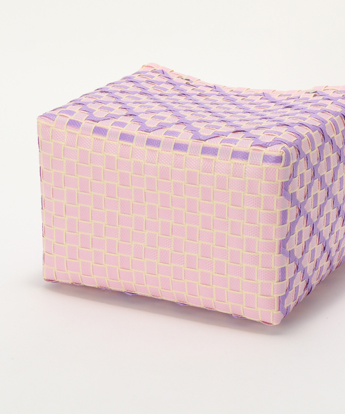 MERCEDES SALAZAR(メルセデスサラザール)の「【MERCEDES SALAZAR/メルセデス サラザール】 MINI BAG+CHARM:バッグ(かごバッグ・レディース・ピンク・FREE)」の4枚目の写真