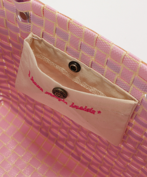 MERCEDES SALAZAR(メルセデスサラザール)の「【MERCEDES SALAZAR/メルセデス サラザール】 MINI BAG+CHARM:バッグ(かごバッグ・レディース・ピンク・FREE)」の7枚目の写真