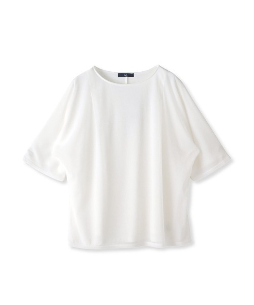 la.f…（ラエフ）の「トリコットシフォンカットソー≪洗濯機で洗える≫（Tシャツ/カットソー・レディース・ホワイト/ライトグレー/ブラック・9号/7号）」の20枚目の写真