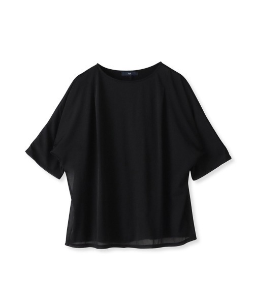 la.f…（ラエフ）の「トリコットシフォンカットソー≪洗濯機で洗える≫（Tシャツ/カットソー・レディース・ホワイト/ライトグレー/ブラック・9号/7号）」の19枚目の写真