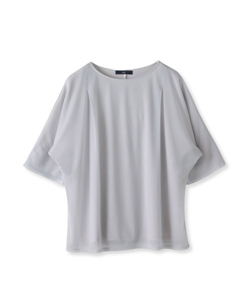 la.f…（ラエフ）の「トリコットシフォンカットソー≪洗濯機で洗える≫（Tシャツ/カットソー・レディース・ホワイト/ライトグレー/ブラック・9号/7号）」の18枚目の写真