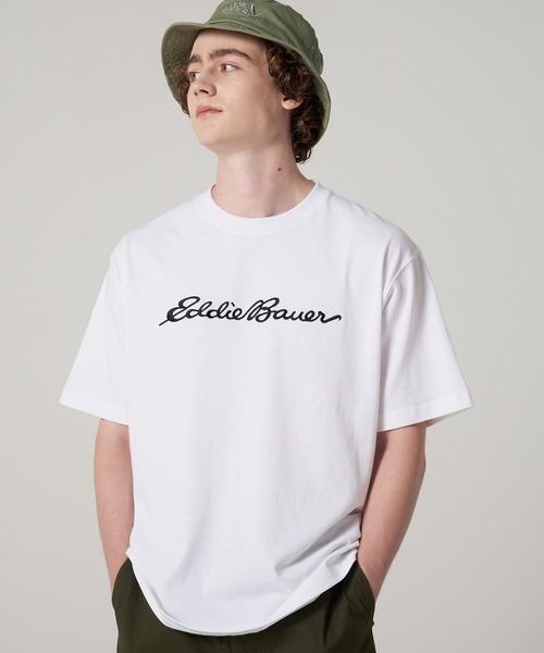 Eddie Bauer(エディーバウアー)の「クラシック ロゴ刺繍 Tシャツ(Tシャツ/カットソー・メンズ・ブラック/杢グレー/グリーン/ホワイト・XXL/XL/M/L/S)」の9枚目の写真