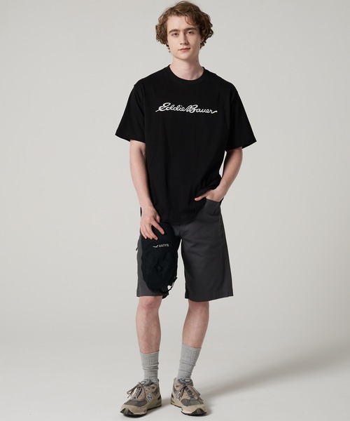 Eddie Bauer(エディーバウアー)の「クラシック ロゴ刺繍 Tシャツ(Tシャツ/カットソー・メンズ・ブラック/杢グレー/グリーン/ホワイト・XXL/XL/M/L/S)」の6枚目の写真