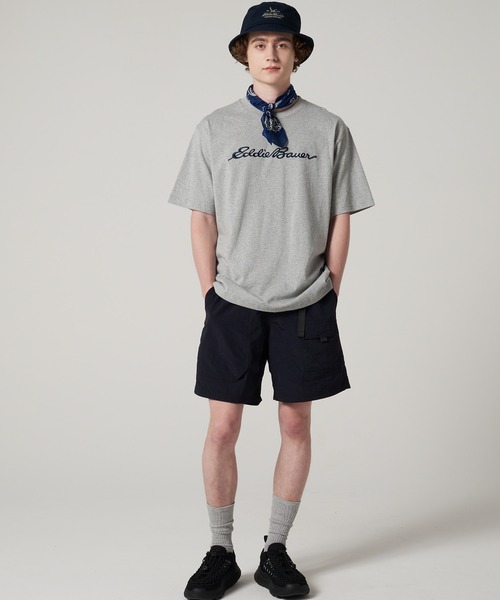 Eddie Bauer(エディーバウアー)の「クラシック ロゴ刺繍 Tシャツ(Tシャツ/カットソー・メンズ・ブラック/杢グレー/グリーン/ホワイト・XXL/XL/M/L/S)」の7枚目の写真