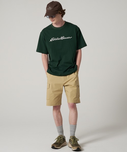 Eddie Bauer(エディーバウアー)の「クラシック ロゴ刺繍 Tシャツ(Tシャツ/カットソー・メンズ・ブラック/杢グレー/グリーン/ホワイト・XXL/XL/M/L/S)」の8枚目の写真