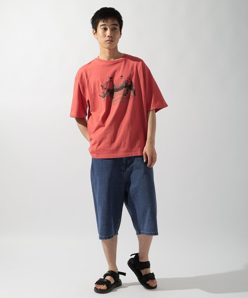 niko and...（ニコアンド）の「アニマルフォトプリントＴシャツ（Tシャツ/カットソー・メンズ・オフホワイト/グレー/オレンジ/グリーン・MEDIUM/LARGE）」の13枚目の写真