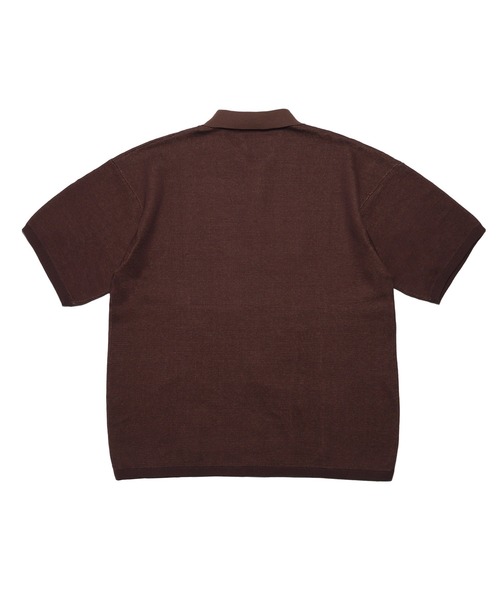 FLIP THE SCRIPT（フリップザスクリプト）の「HEART KNIT SS POLO（ポロシャツ・メンズ・ブラック/ブラウン・M/L/XL）」の9枚目の写真