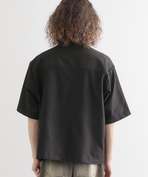 tk.TAKEO KIKUCHI(ティーケータケオキクチ)の「衿配色ワーカーシャツアウター(シャツ/ブラウス・メンズ・ブラック/ベージュ・02/03)」の14枚目の写真