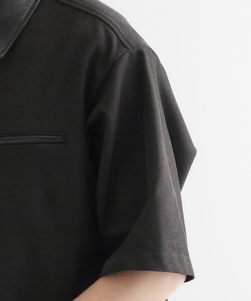 tk.TAKEO KIKUCHI(ティーケータケオキクチ)の「衿配色ワーカーシャツアウター(シャツ/ブラウス・メンズ・ブラック/ベージュ・02/03)」の16枚目の写真