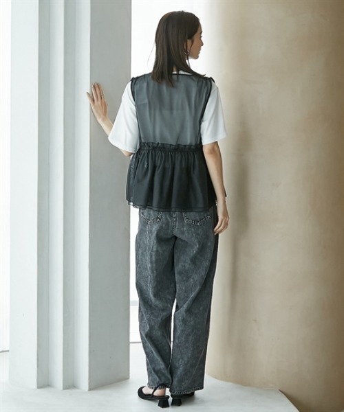 オーガンジーシアーベスト（ベスト）｜nissen（ニッセン）の