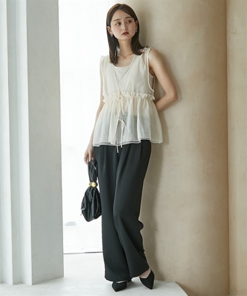 オーガンジーシアーベスト（ベスト）｜nissen（ニッセン）の