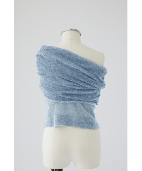 Off shoulder compact tops オフショルダーコンパクトトップス