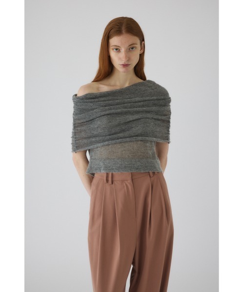 Off shoulder compact tops オフショルダーコンパクトトップス