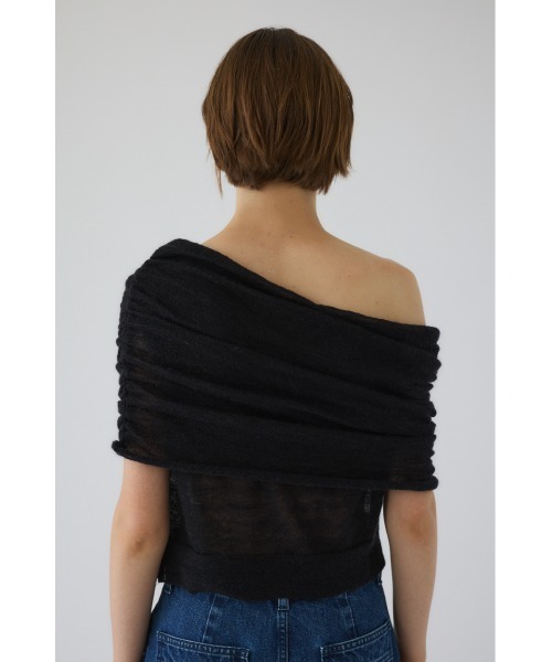 Off shoulder compact tops オフショルダーコンパクトトップス