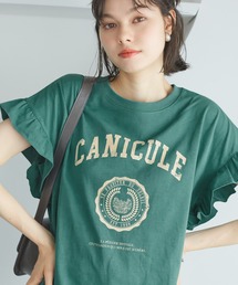 ROPE' PICNIC | 袖フリルカレッジロゴTシャツ(Tシャツ/カットソー)