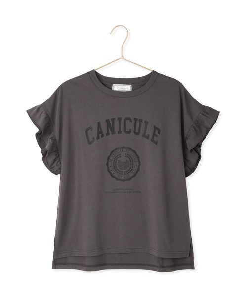 袖フリルカレッジロゴTシャツ（Tシャツ/カットソー）｜ROPE' PICNIC
