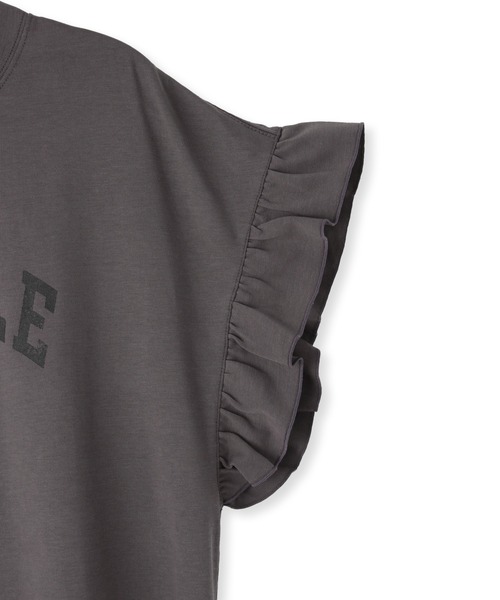 ROPE' PICNIC(ロペピクニック)の「袖フリルカレッジロゴTシャツ(Tシャツ/カットソー・レディース・オフホワイト/チャコールグレー/グリーン/ブルー系その他4・38)」の8枚目の写真