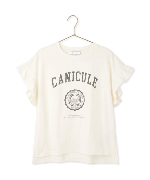 ROPE' PICNIC(ロペピクニック)の「袖フリルカレッジロゴTシャツ(Tシャツ/カットソー・レディース・オフホワイト/チャコールグレー/グリーン/ブルー系その他4・38)」の22枚目の写真