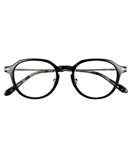 Zoff(ゾフ)の「ボストン型 メガネ|軽量|メタル|大人可愛い|伊達メガネ 度付きメガネ|ユニセックス|Zoff|CLASSIC(メガネ・レディース・ライトピンク/ブラック/ブラウン/クリア・FREE)」の2枚目の写真