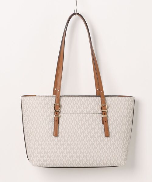 MICHAEL KORS(マイケルコース)の「QUINN レザー トップジップ トート ミディアム - MKシグネチャー(トートバッグ・レディース・ホワイト系その他・FREE)」の4枚目の写真
