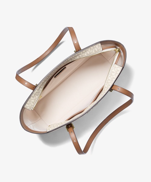 MICHAEL KORS(マイケルコース)の「QUINN レザー トップジップ トート ミディアム - MKシグネチャー(トートバッグ・レディース・ホワイト系その他・FREE)」の3枚目の写真