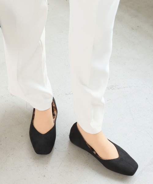 VIVIAN（ヴィヴィアン）の「もふぽかファーインナーフラットシューズ（パンプス・レディース・ブラック系その他3/グレー系その他6/クリアブラック・LL/S/M/L）」の11枚目の写真