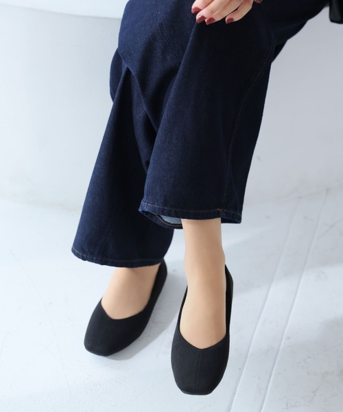 VIVIAN（ヴィヴィアン）の「もふぽかファーインナーフラットシューズ（パンプス・レディース・ブラック系その他3/グレー系その他6/クリアブラック・LL/S/M/L）」の13枚目の写真