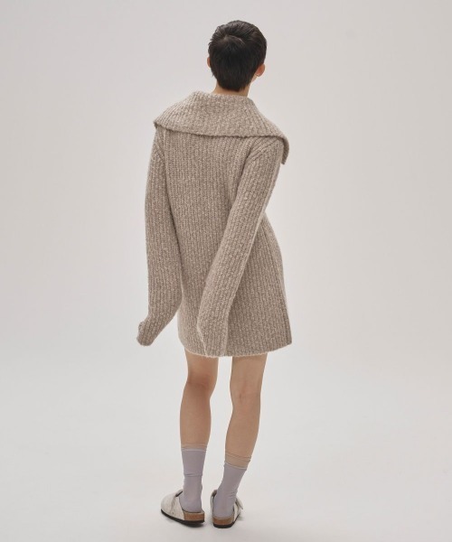 TODAYFUL（トゥデイフル）の「TODAYFUL　Square Collar Cardigan スクエアカラーカーディガン/12520316（カーディガン/ボレロ・レディース・オートミール/キナリ・38）」の7枚目の写真