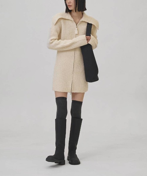 TODAYFUL（トゥデイフル）の「TODAYFUL　Square Collar Cardigan スクエアカラーカーディガン/12520316（カーディガン/ボレロ・レディース・オートミール/キナリ・38）」の9枚目の写真