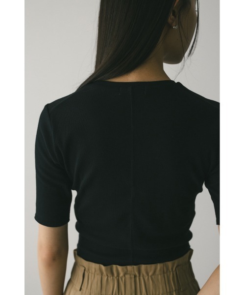 STYLEMIXER(スタイルミキサー)の「ハーフスリーブT(Tシャツ/カットソー・レディース・ブラック/ホワイト/ブラウン・FREE)」の17枚目の写真