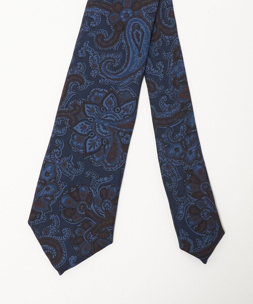 UNITED ARROWS（ユナイテッドアローズ）の「ペイズリー プリント ネクタイ（ネクタイ・メンズ・ダークオレンジ/ネイビー・FREE）」の6枚目の写真