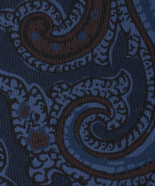 UNITED ARROWS（ユナイテッドアローズ）の「ペイズリー プリント ネクタイ（ネクタイ・メンズ・ダークオレンジ/ネイビー・FREE）」の7枚目の写真