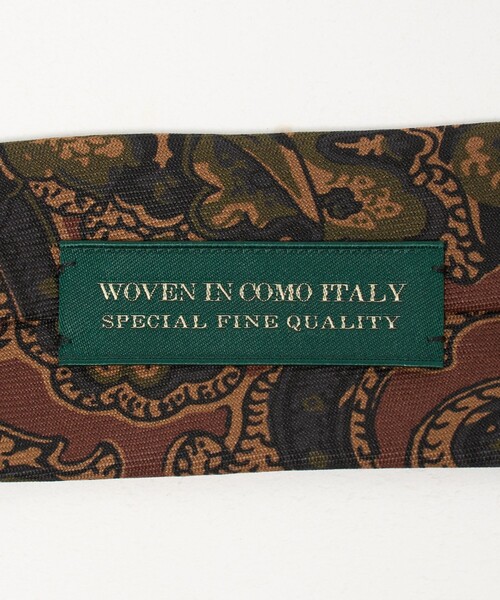 UNITED ARROWS（ユナイテッドアローズ）の「ペイズリー プリント ネクタイ（ネクタイ・メンズ・ダークオレンジ/ネイビー・FREE）」の9枚目の写真