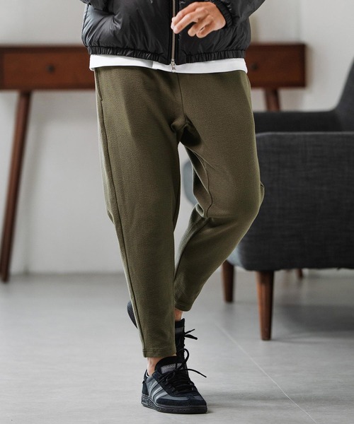 mp13909-Double Cloth Tapered Pants テーパードパンツ（その他パンツ