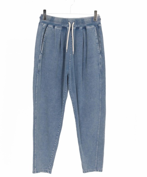 CAMBIO(カンビオ)の「mp13914-Chemical Wash Indigo Sweat Tuck Pants スウェットパンツ(スウェットパンツ・メンズ・インディゴブルー/ブルー・S/M/L)」の18枚目の写真