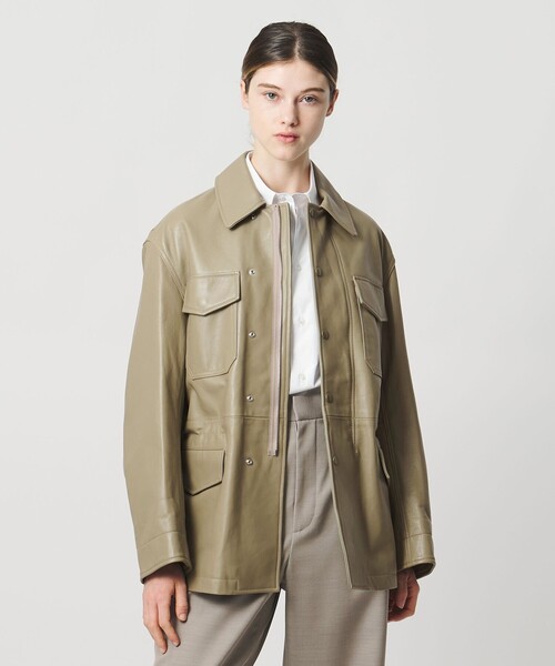 LOEFF（ロエフ）の「＜LOEFF＞ラムレザー フィールド ジャケット